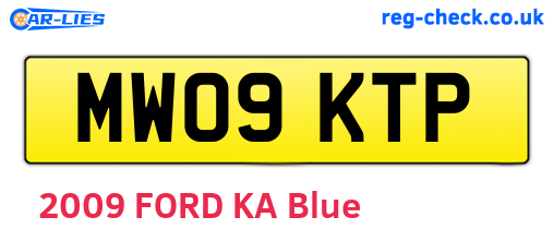 MW09KTP are the vehicle registration plates.