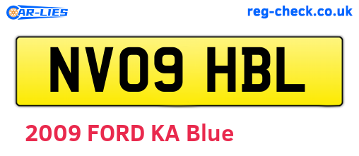 NV09HBL are the vehicle registration plates.