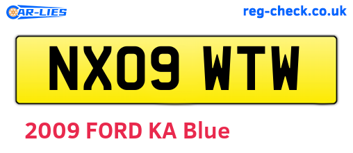 NX09WTW are the vehicle registration plates.