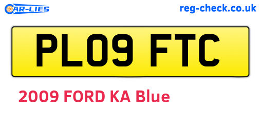 PL09FTC are the vehicle registration plates.