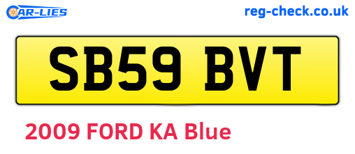 SB59BVT are the vehicle registration plates.