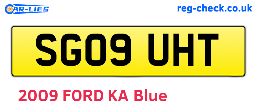 SG09UHT are the vehicle registration plates.