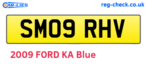SM09RHV are the vehicle registration plates.