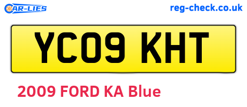 YC09KHT are the vehicle registration plates.