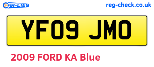 YF09JMO are the vehicle registration plates.