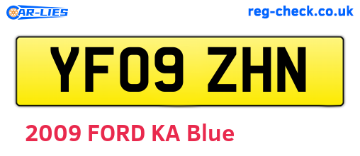 YF09ZHN are the vehicle registration plates.