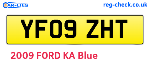 YF09ZHT are the vehicle registration plates.