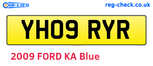 YH09RYR are the vehicle registration plates.