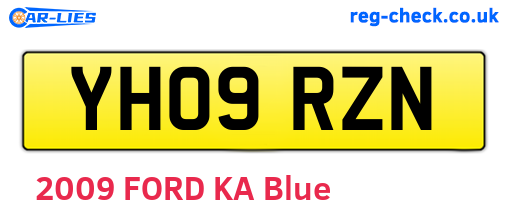 YH09RZN are the vehicle registration plates.