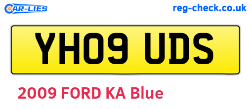 YH09UDS are the vehicle registration plates.