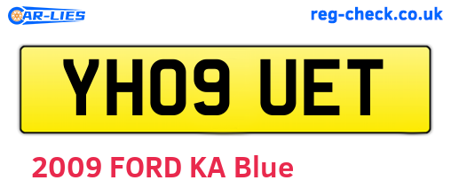 YH09UET are the vehicle registration plates.