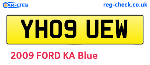 YH09UEW are the vehicle registration plates.