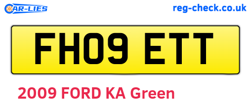 FH09ETT are the vehicle registration plates.