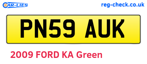 PN59AUK are the vehicle registration plates.