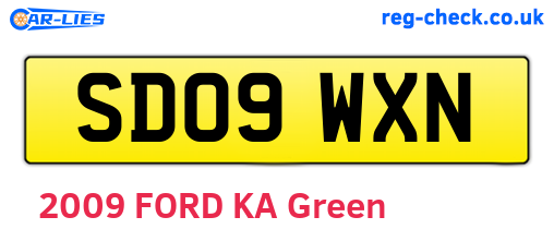 SD09WXN are the vehicle registration plates.