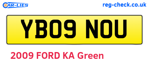 YB09NOU are the vehicle registration plates.