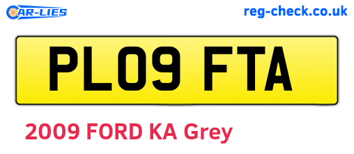 PL09FTA are the vehicle registration plates.