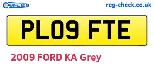 PL09FTE are the vehicle registration plates.