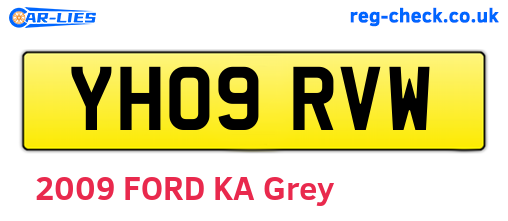 YH09RVW are the vehicle registration plates.