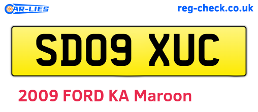SD09XUC are the vehicle registration plates.