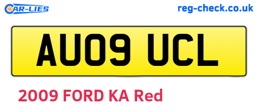 AU09UCL are the vehicle registration plates.
