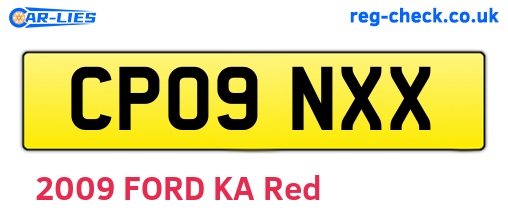 CP09NXX are the vehicle registration plates.