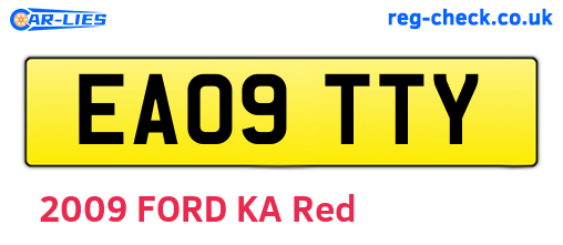 EA09TTY are the vehicle registration plates.