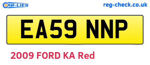 EA59NNP are the vehicle registration plates.