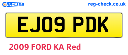EJ09PDK are the vehicle registration plates.