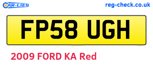 FP58UGH are the vehicle registration plates.