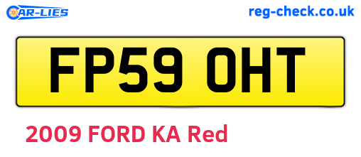FP59OHT are the vehicle registration plates.