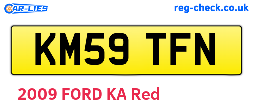 KM59TFN are the vehicle registration plates.