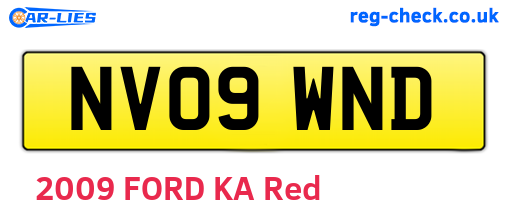 NV09WND are the vehicle registration plates.