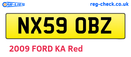 NX59OBZ are the vehicle registration plates.