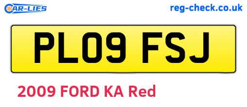 PL09FSJ are the vehicle registration plates.