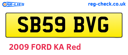 SB59BVG are the vehicle registration plates.