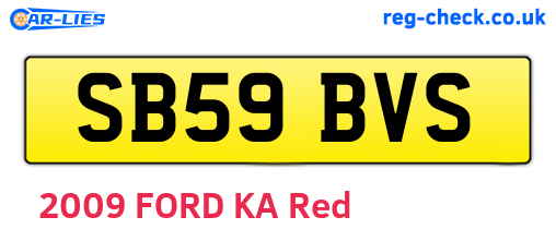 SB59BVS are the vehicle registration plates.