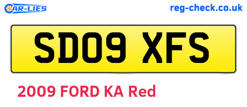 SD09XFS are the vehicle registration plates.