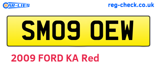 SM09OEW are the vehicle registration plates.