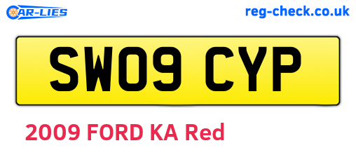 SW09CYP are the vehicle registration plates.