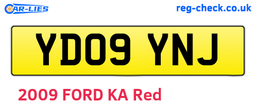 YD09YNJ are the vehicle registration plates.