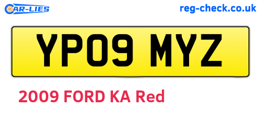 YP09MYZ are the vehicle registration plates.