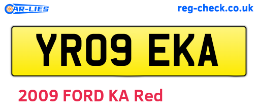 YR09EKA are the vehicle registration plates.