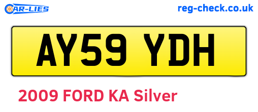 AY59YDH are the vehicle registration plates.