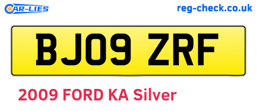 BJ09ZRF are the vehicle registration plates.