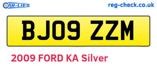 BJ09ZZM are the vehicle registration plates.