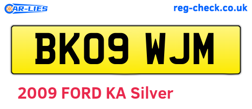 BK09WJM are the vehicle registration plates.