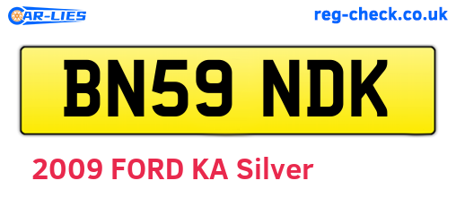 BN59NDK are the vehicle registration plates.
