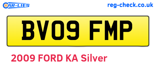 BV09FMP are the vehicle registration plates.