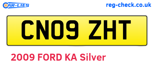 CN09ZHT are the vehicle registration plates.